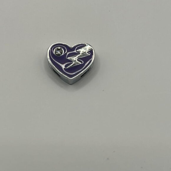 Lightening Bolt Heart DIY Jewelry Charm - Picture 1 of 3